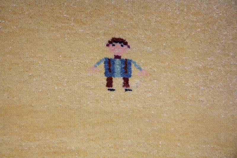 Gabbeh Rug - Loribaft Perser - 265 x 195 cm - gold