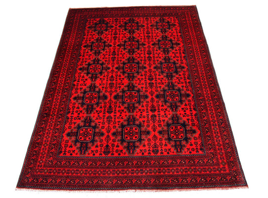Afghan Rug - Kunduz - 292 x 197 cm - red