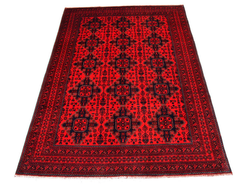 Afghan Rug - Kunduz - 292 x 197 cm - red