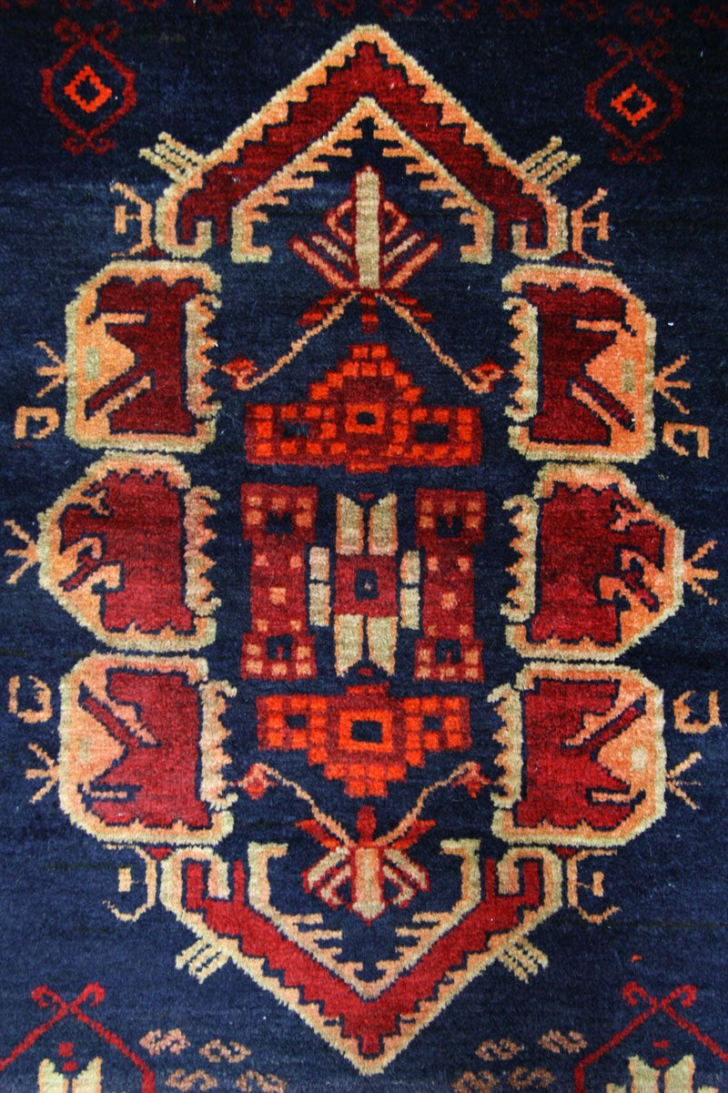 Runner Belutsch Rug - 294 x 142 cm - blue