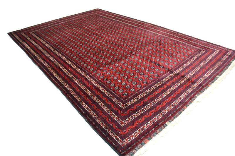 Afghan Rug - Bukhara - 293 x 196 cm - red