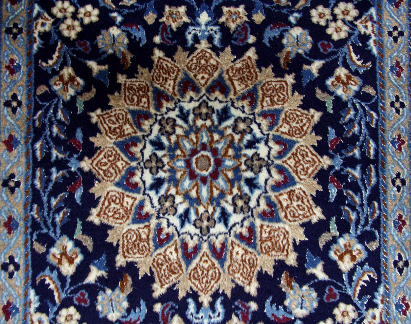 Runner Perser Rug - Nain - 340 x 80 cm - blue