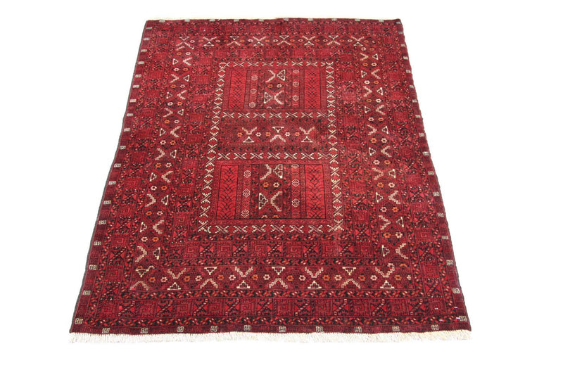 Afghan Rug - 208 x 150 cm - red