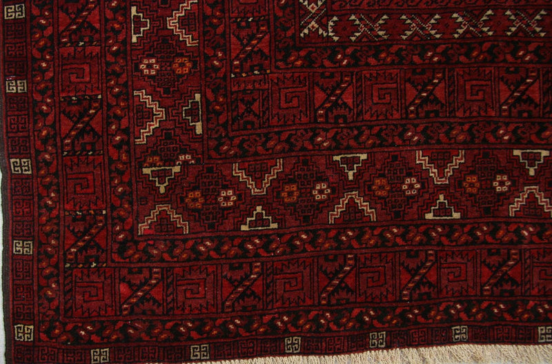 Afghan Rug - 208 x 150 cm - red