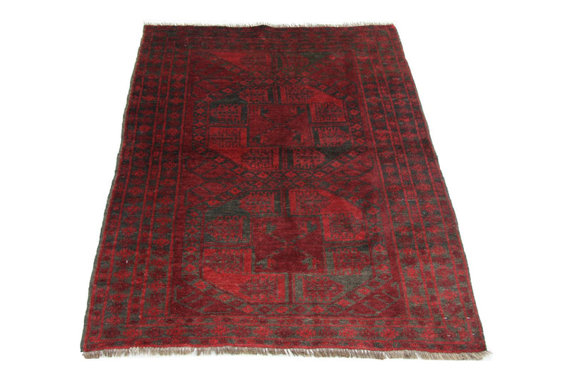 Afghan Rug - 154 x 114 cm - red