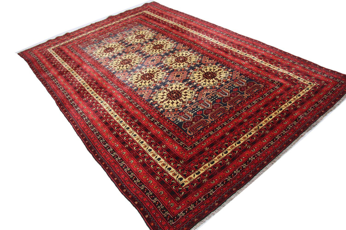Afghan Rug - 288 x 195 cm - red