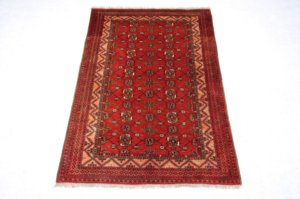 Afghan Rug - 196 x 126 cm - red