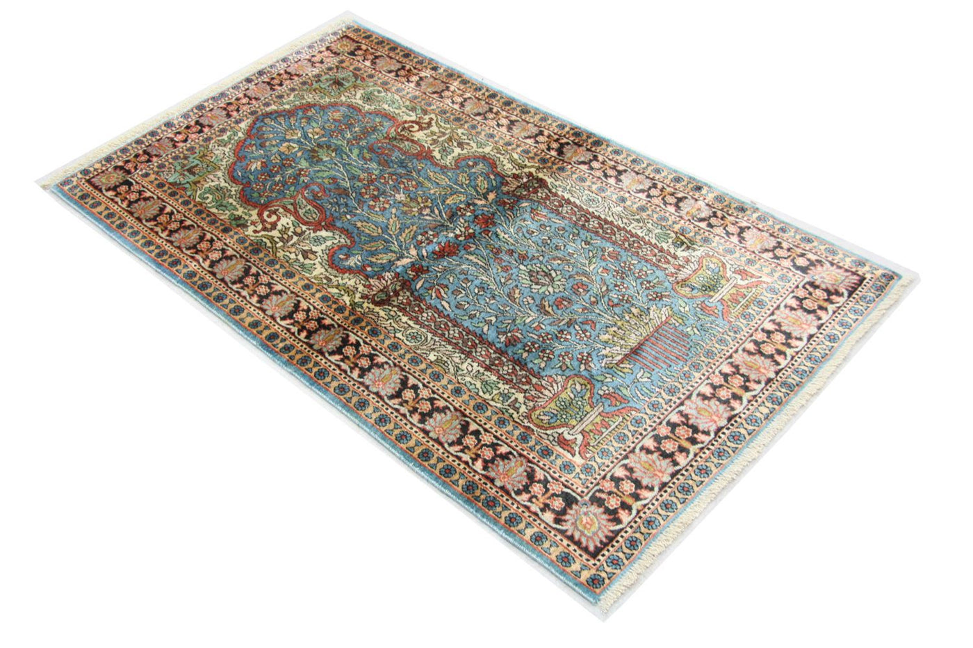 Kashmir Silk Rug 156x90cm - Oriental Rug