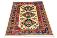 Afghan Rug - 194 x 146 cm - beige