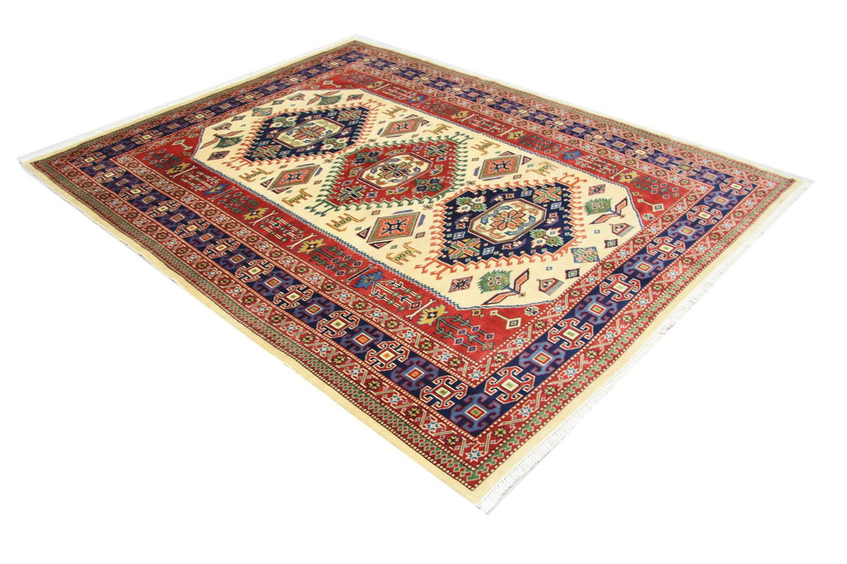 Afghan Rug - 194 x 146 cm - beige