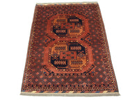 Afghan Rug - 142 x 104 cm - brown