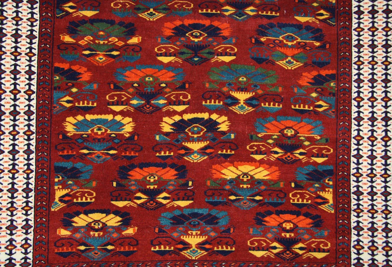 Afghan Rug - 160 x 130 cm - rust