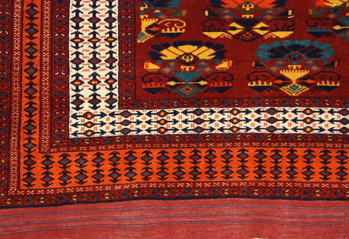 Afghan Rug - 160 x 130 cm - rust