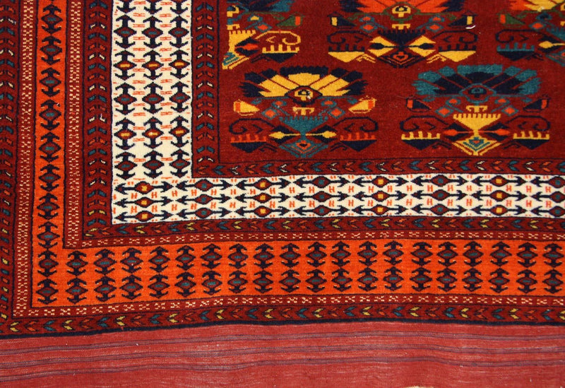 Afghan Rug - 160 x 130 cm - rust