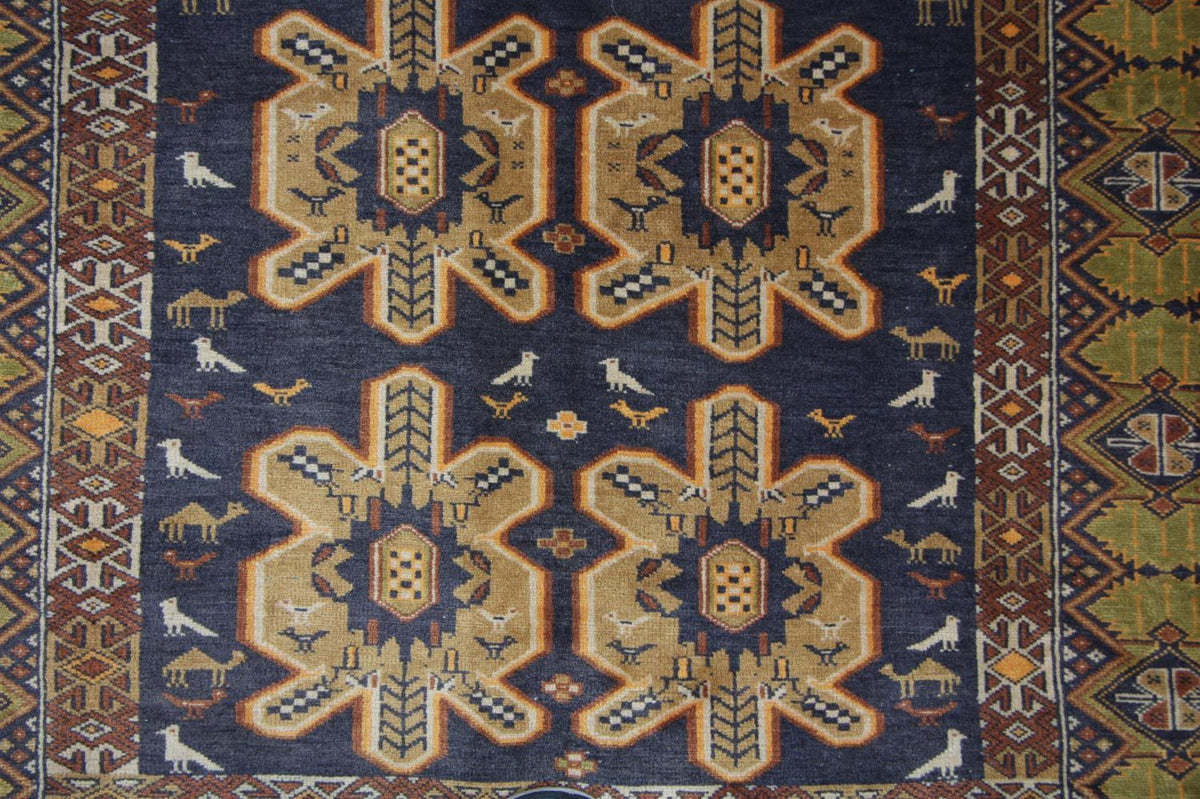 Afghan Rug - 175 x 108 cm - blue