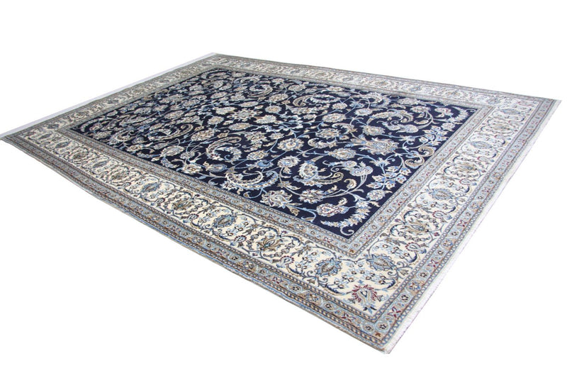 Perser Rug - Nain - 334 x 245 cm - dark blue