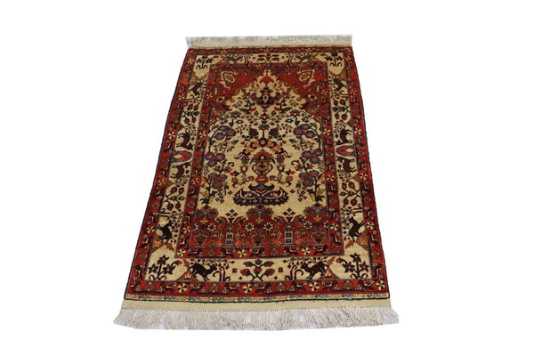Afghan Rug - 197 x 113 cm - beige