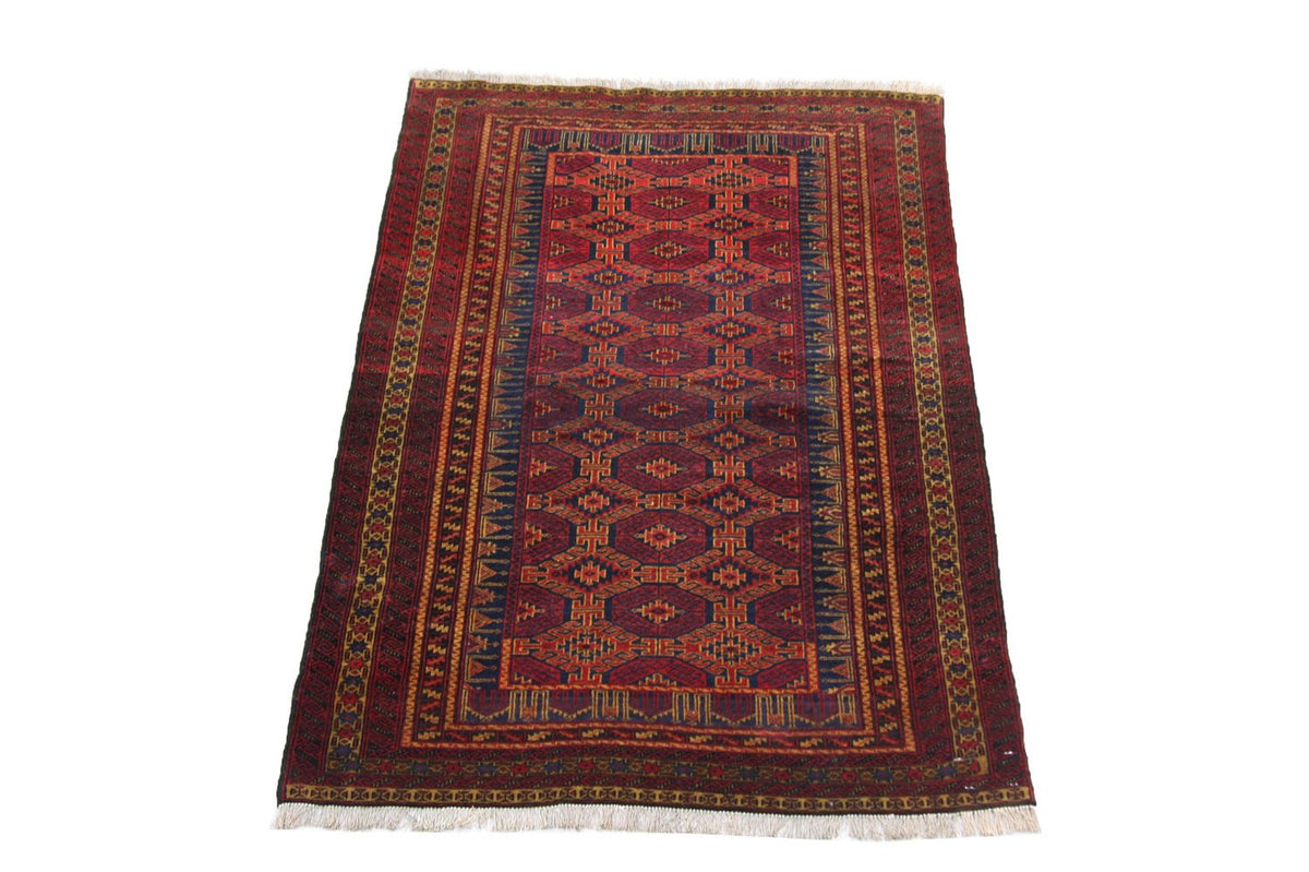 Afghan Rug - 152 x 95 cm - red