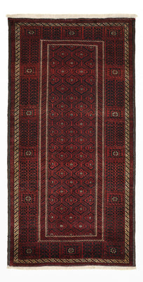 Runner Belutsch Rug - 203 x 101 cm - dark red