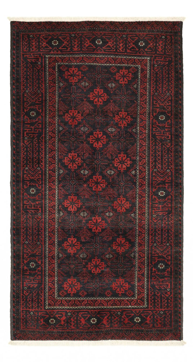 Runner Belutsch Rug - 193 x 104 cm - dark red