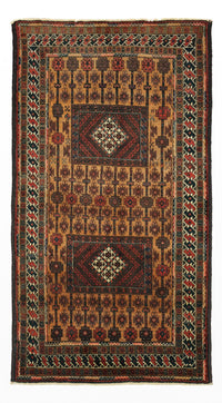 Runner Belutsch Rug - 230 x 120 cm - brown