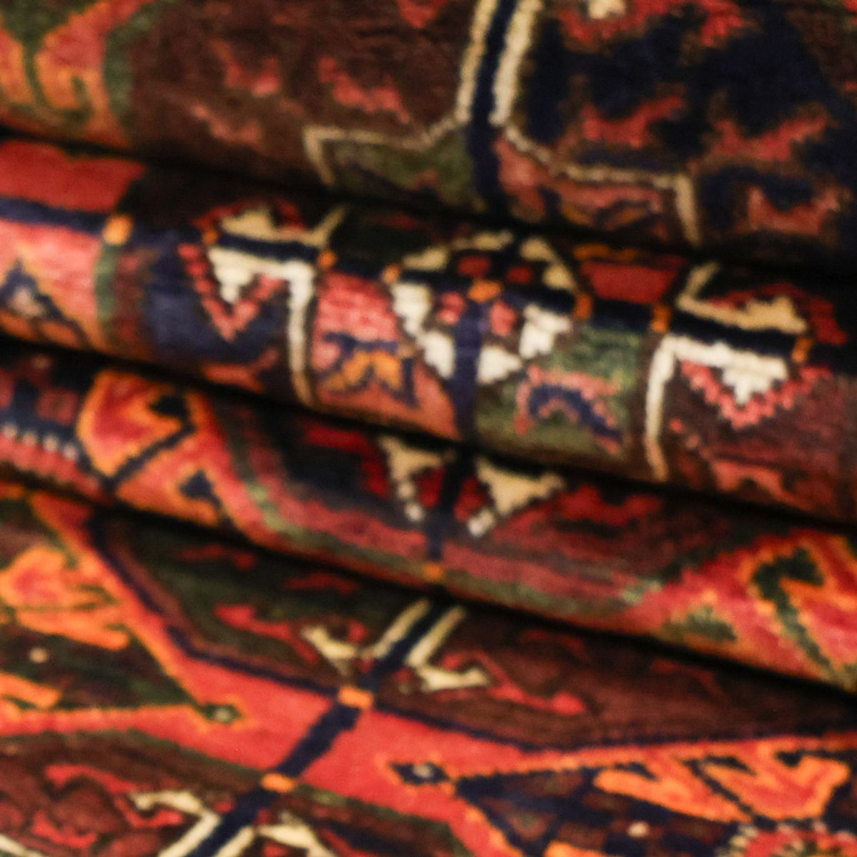 Runner Belutsch Rug - 254 x 117 cm - brown