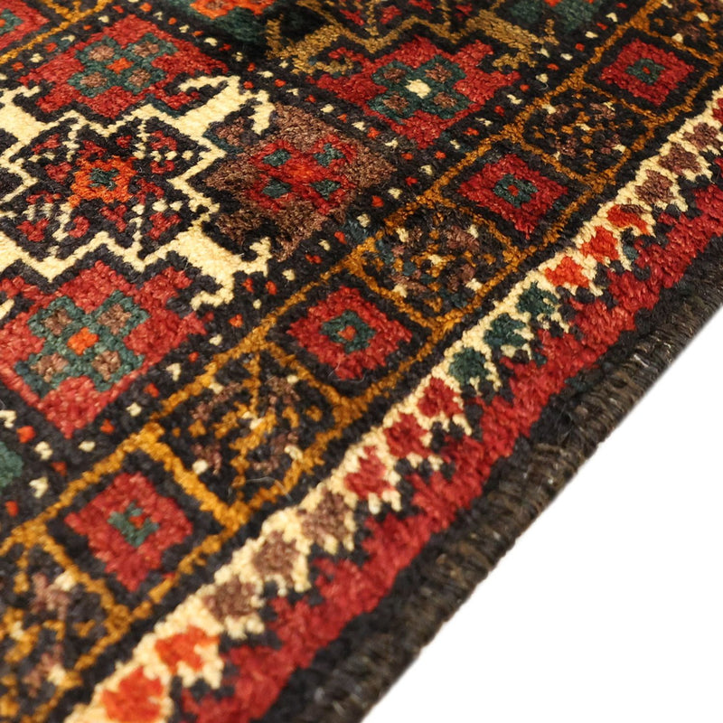 Runner Belutsch Rug - 297 x 107 cm - dark red