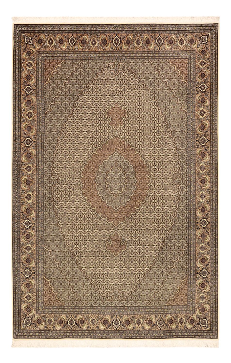 Perser Rug - Tabriz - Royal - Royal - 302 x 200 cm - dark beige