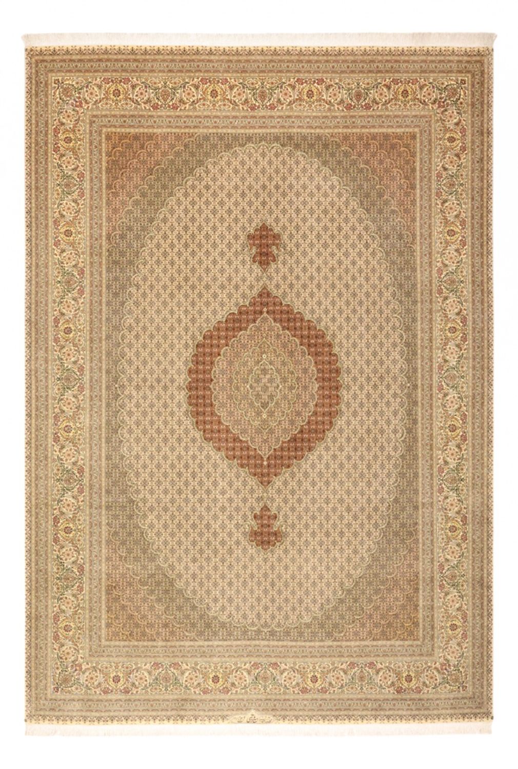 Perser Rug - Tabriz - Royal - Royal - 357 x 248 cm - light beige