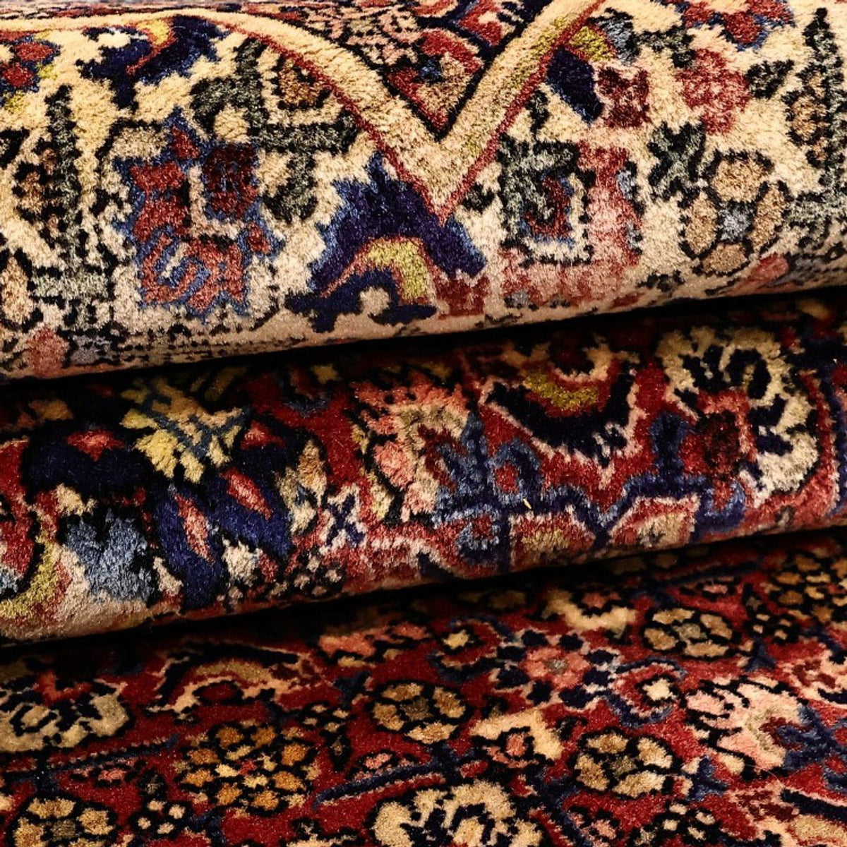 Perser Rug - Bidjar - 216 x 144 cm - dark red