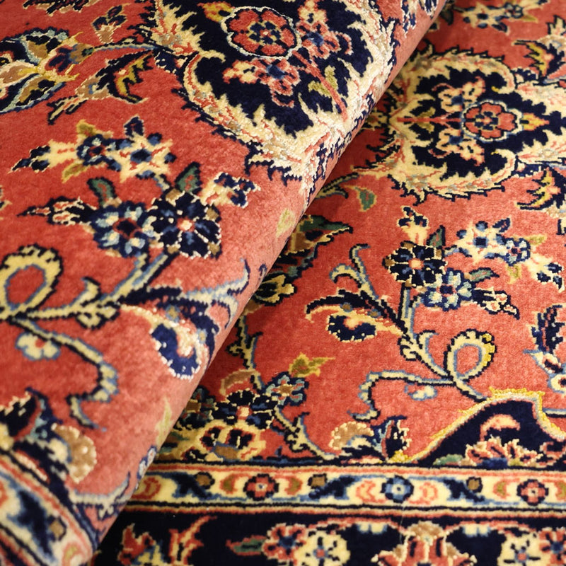 Perser Rug - Keshan - Silk Warp - 122 x 59 cm - red