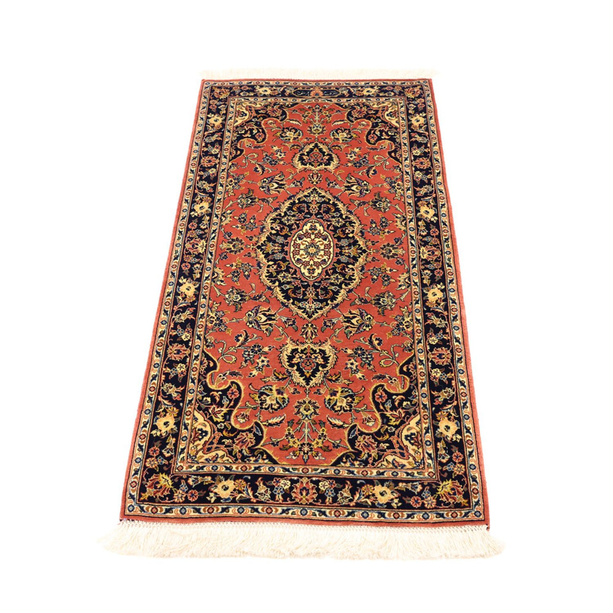 Perser Rug - Keshan - Silk Warp - 122 x 59 cm - red