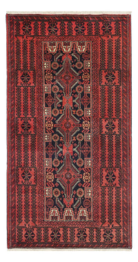 Runner Belutsch Rug - 195 x 100 cm - dark red