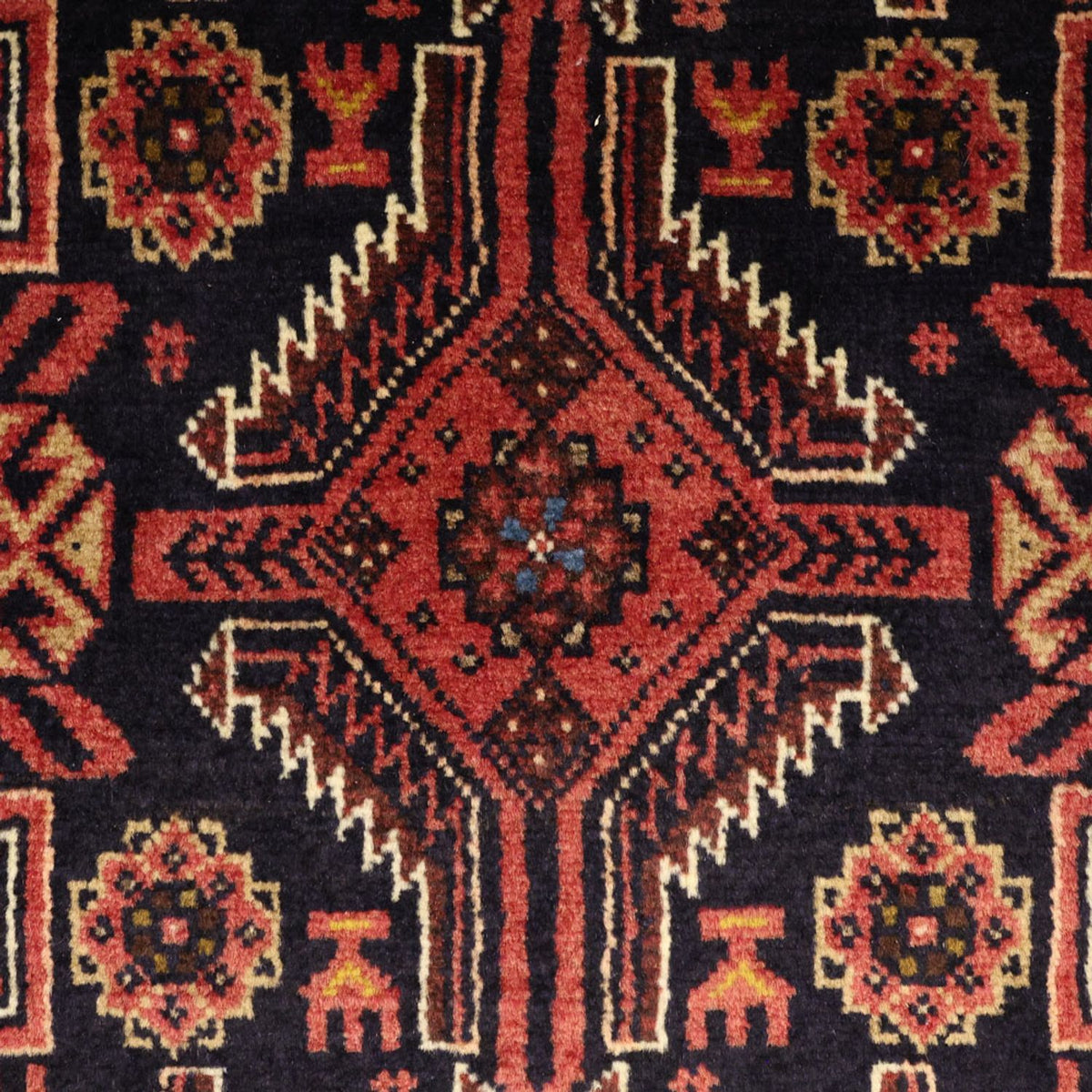 Runner Belutsch Rug - 195 x 100 cm - dark red