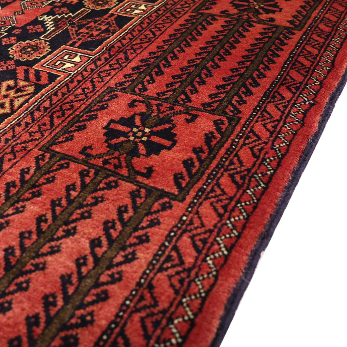 Runner Belutsch Rug - 195 x 100 cm - dark red