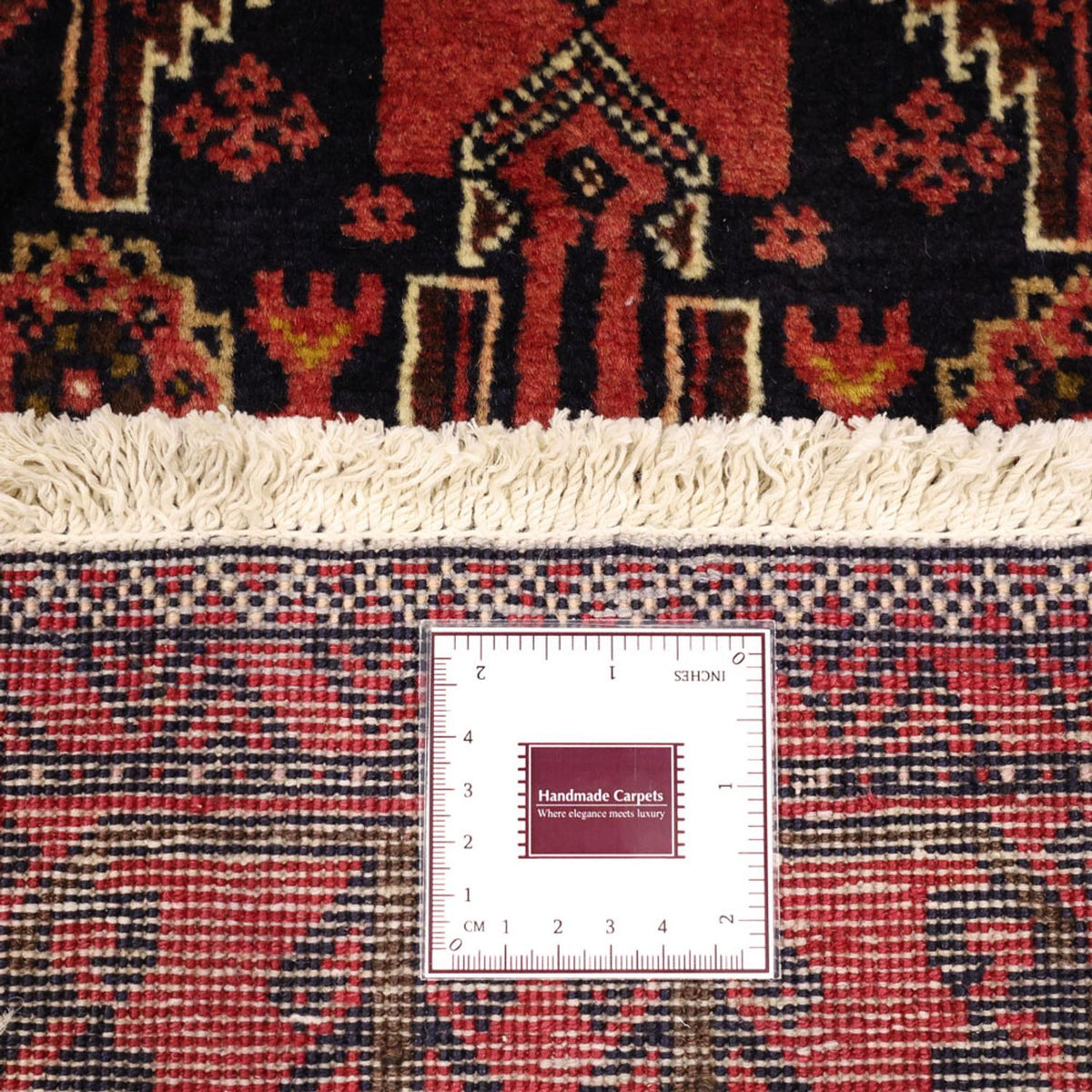 Runner Belutsch Rug - 195 x 100 cm - dark red