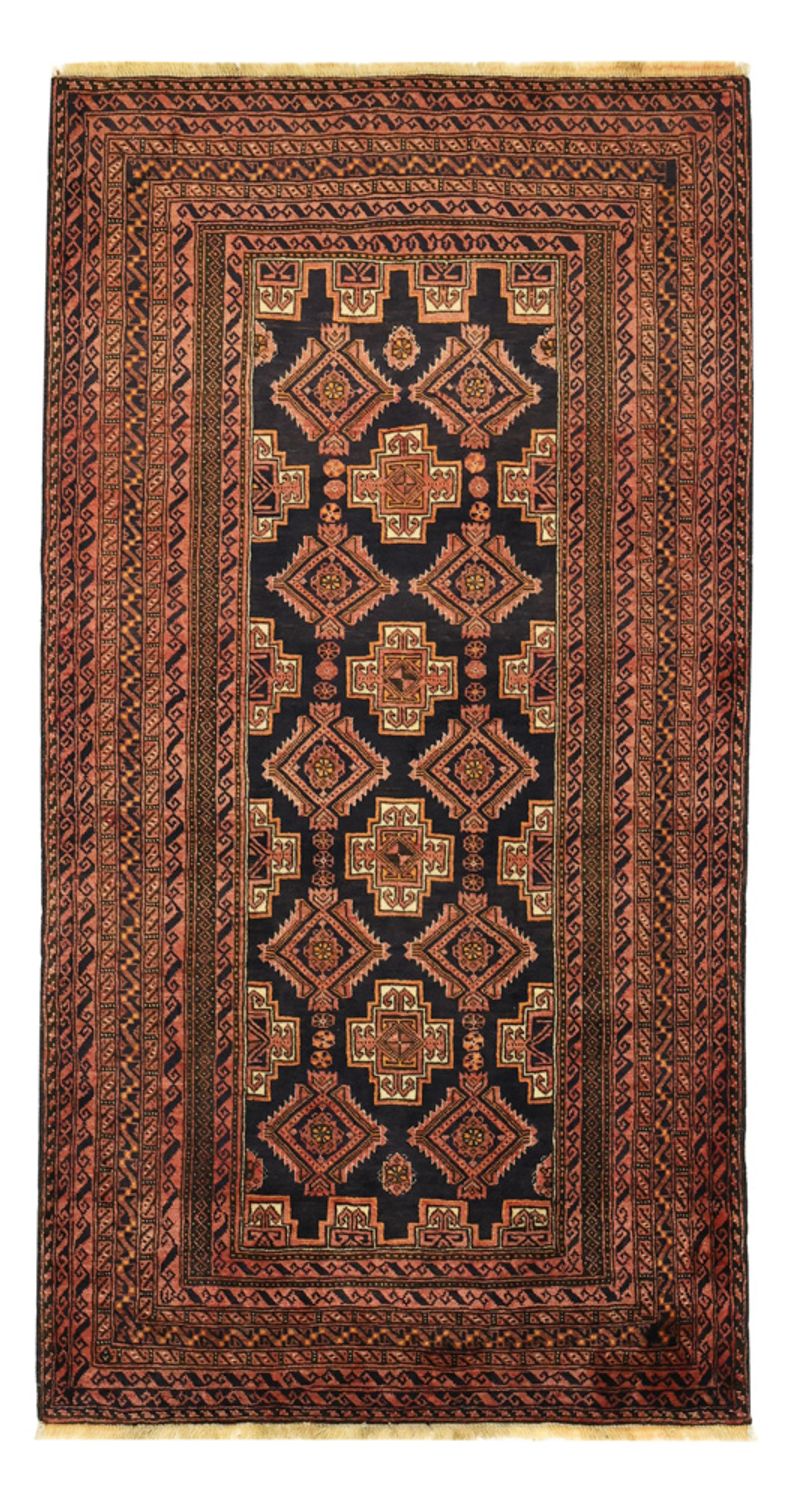 Runner Belutsch Rug - 186 x 101 cm - dark brown