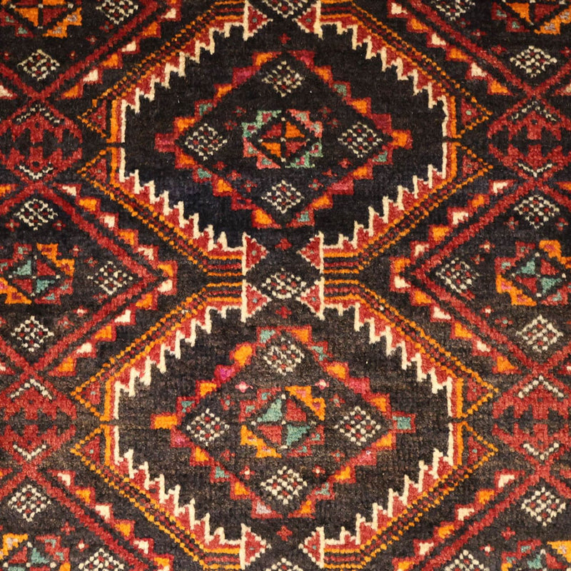 Runner Belutsch Rug - 195 x 98 cm - dark red