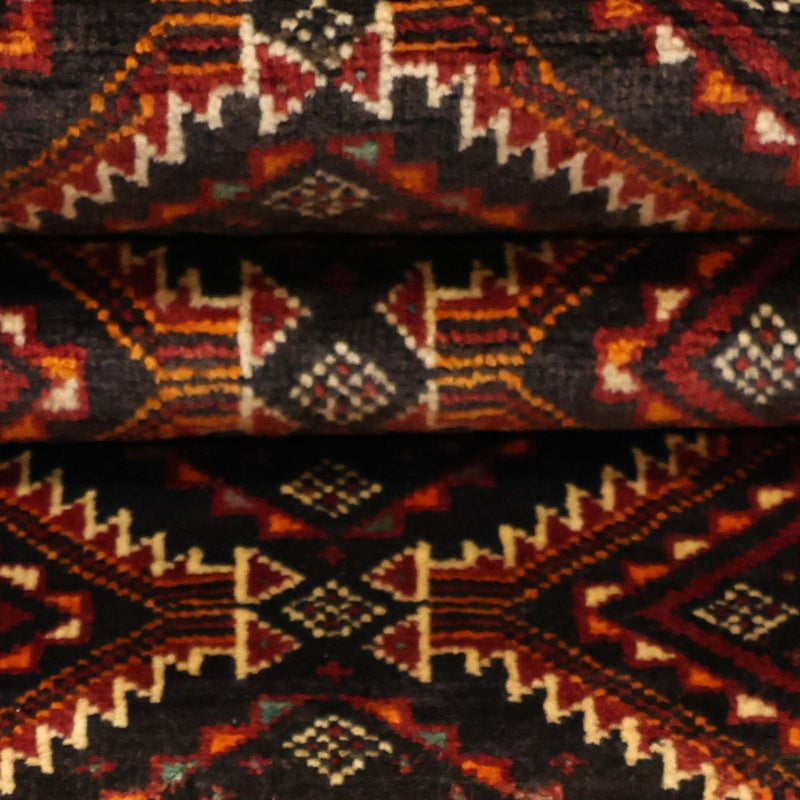 Runner Belutsch Rug - 195 x 98 cm - dark red