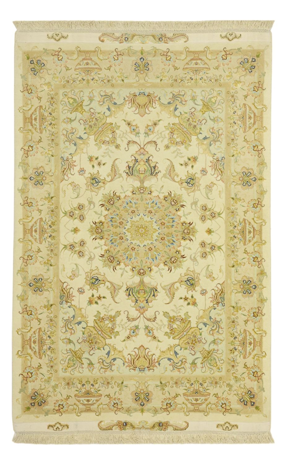 Perser Rug - Tabriz - Premium - Silk Warp - 160 x 97 cm - sand