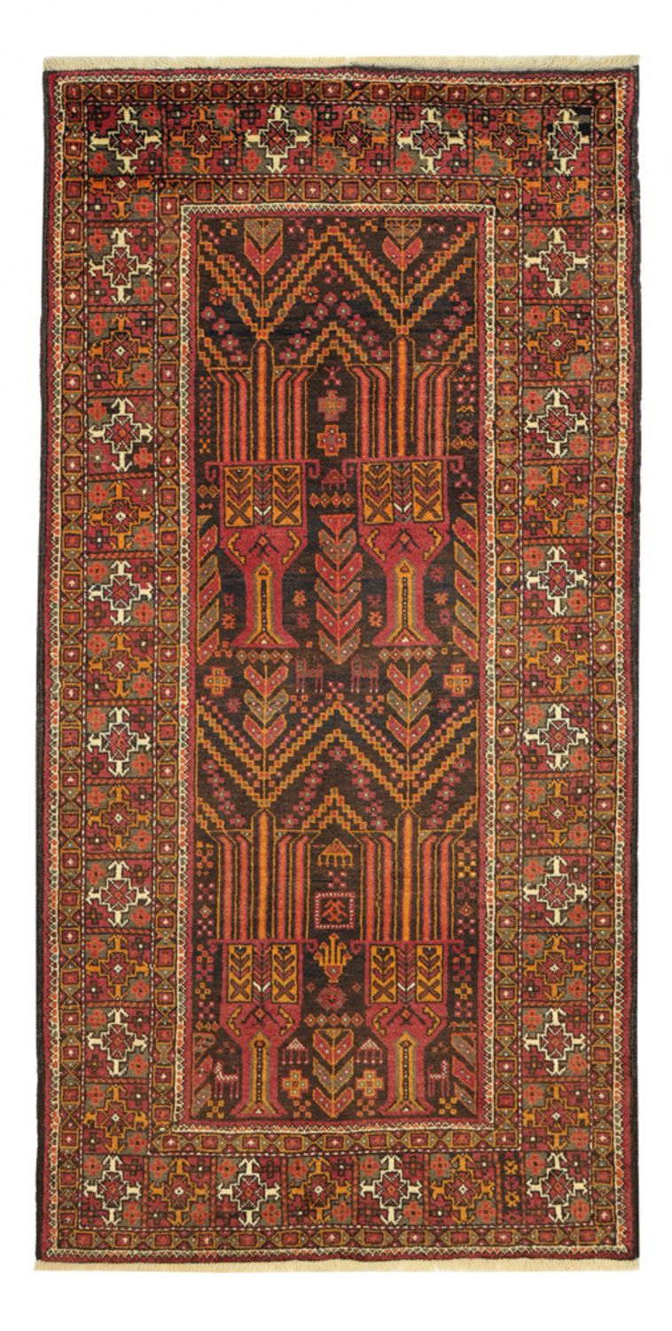 Runner Belutsch Rug - 211 x 102 cm - multicolored