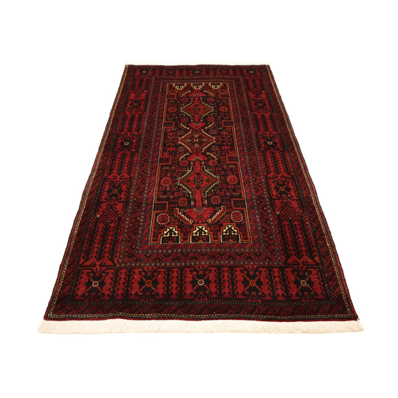 Runner Belutsch Rug - 201 x 97 cm - dark red