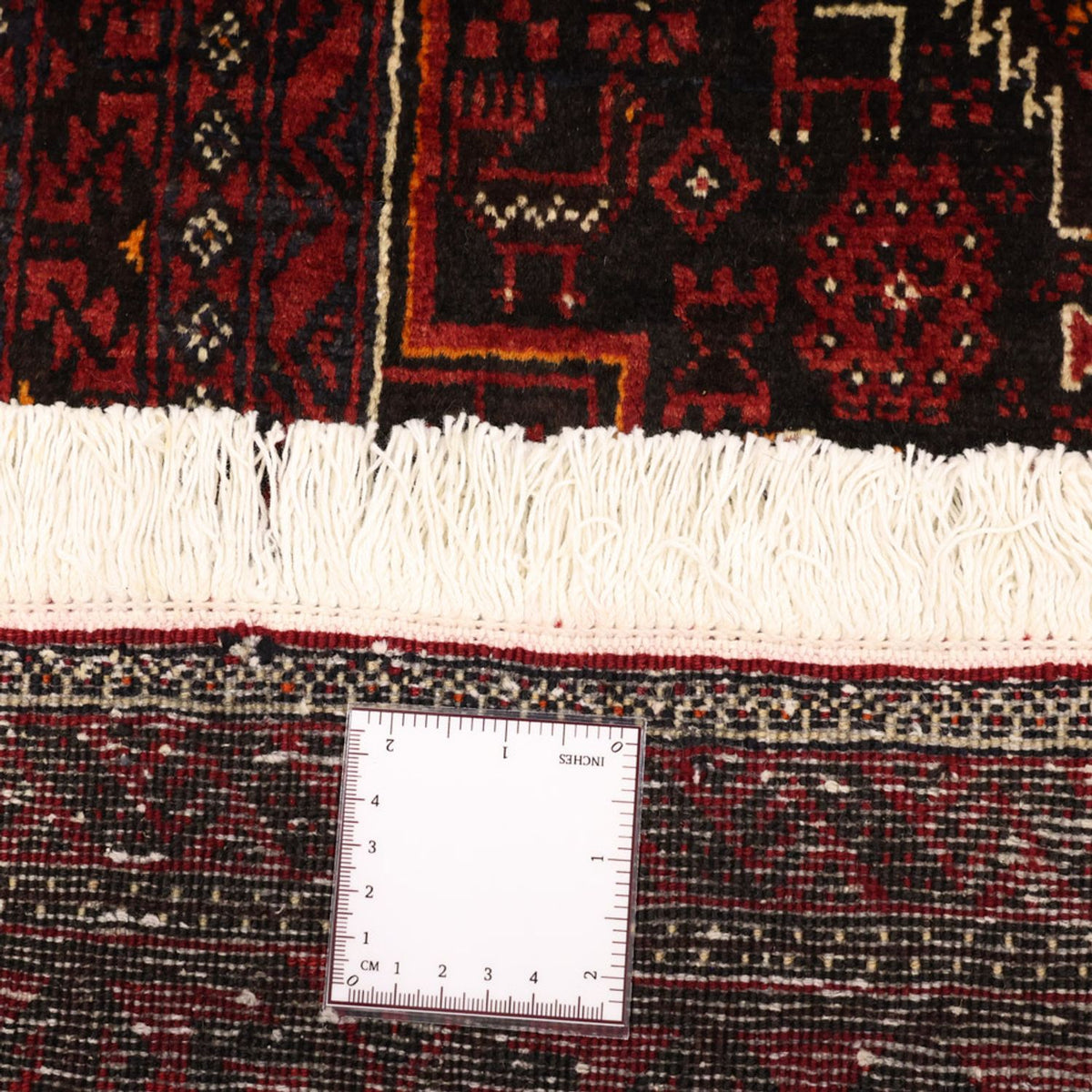 Runner Belutsch Rug - 201 x 97 cm - dark red