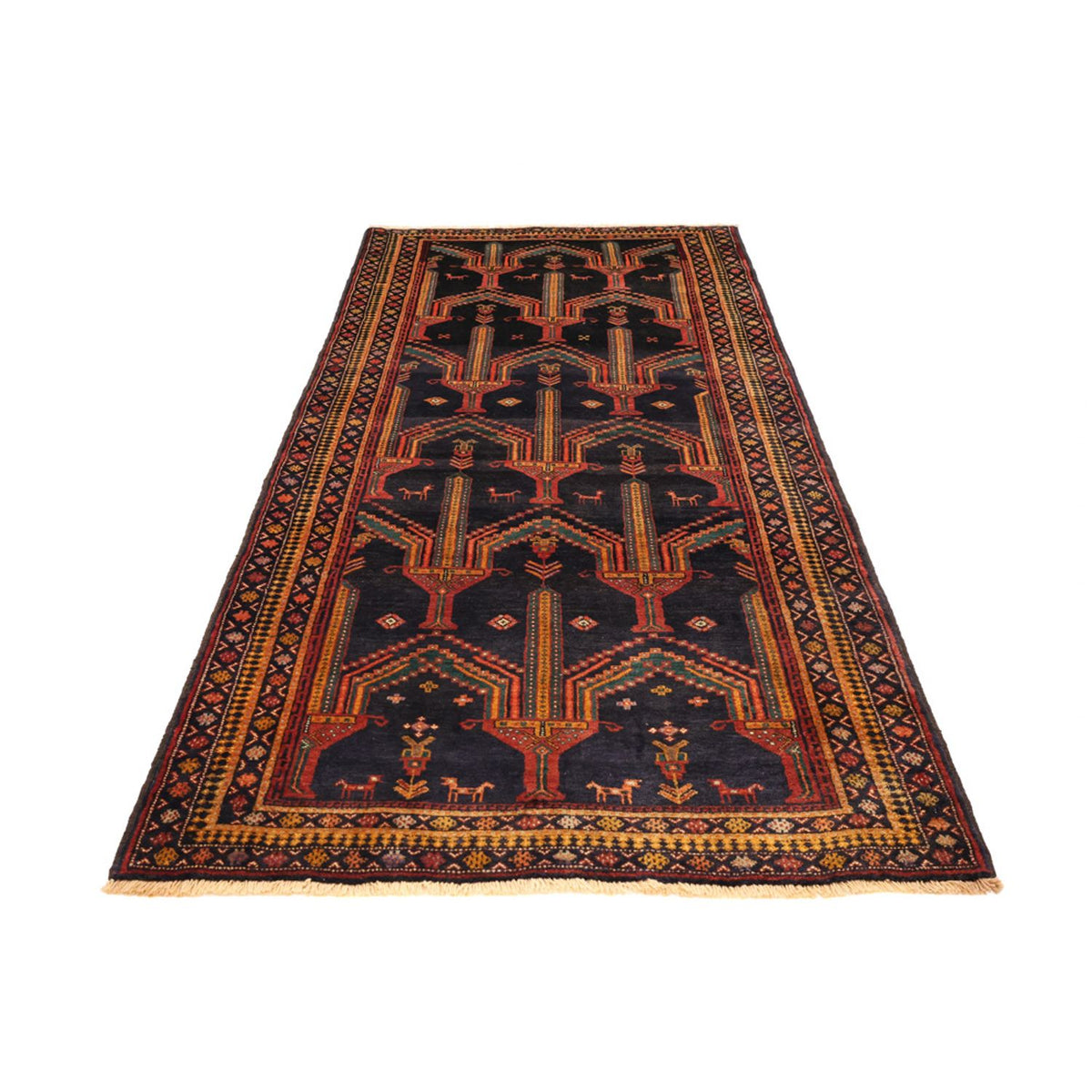 Runner Belutsch Rug - 274 x 125 cm - dark blue