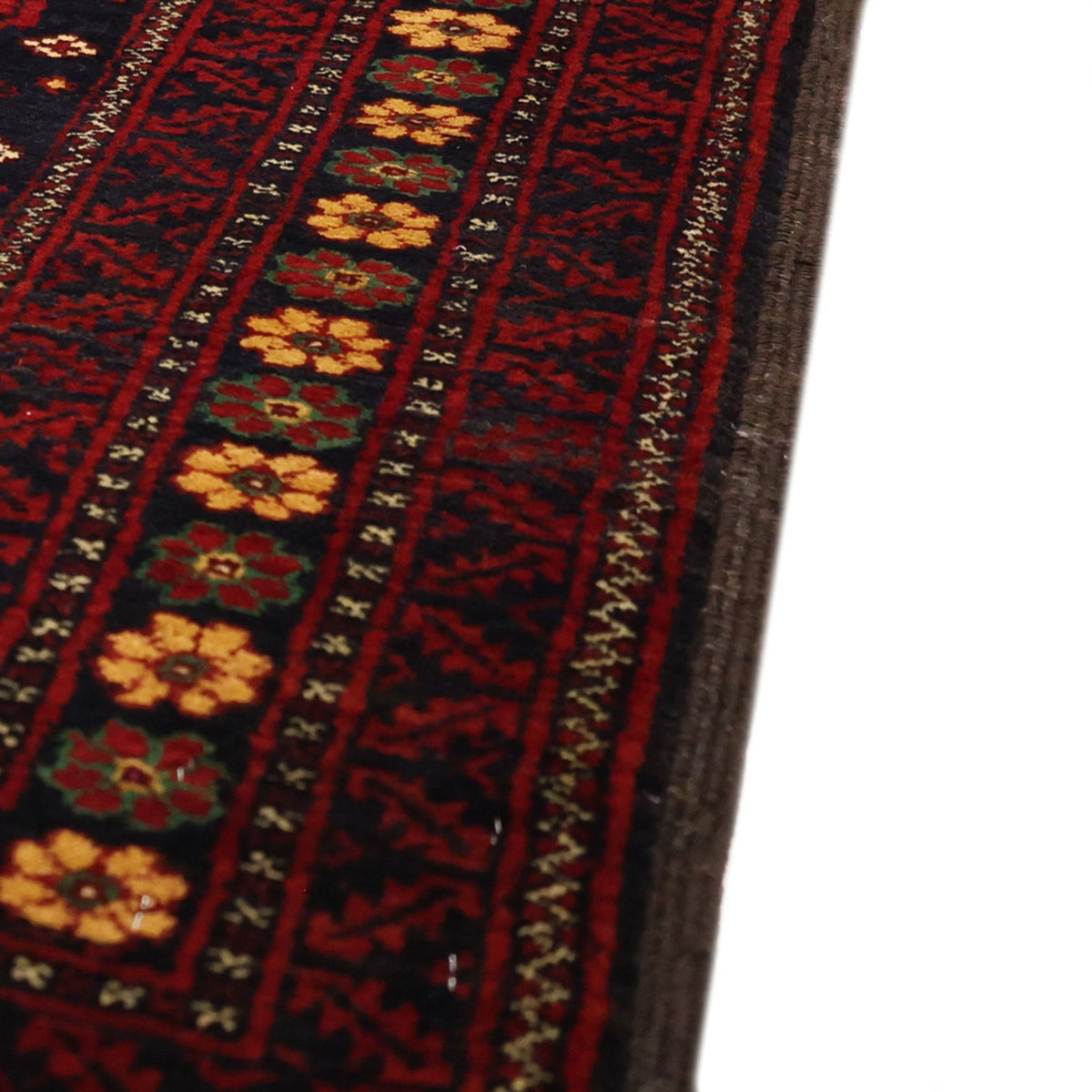 Runner Belutsch Rug - 207 x 106 cm - dark red