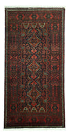 Belutsch Rug 99x190cm - Oriental Rug - Runner / Dark Red / 99 x 190 cm Runner
