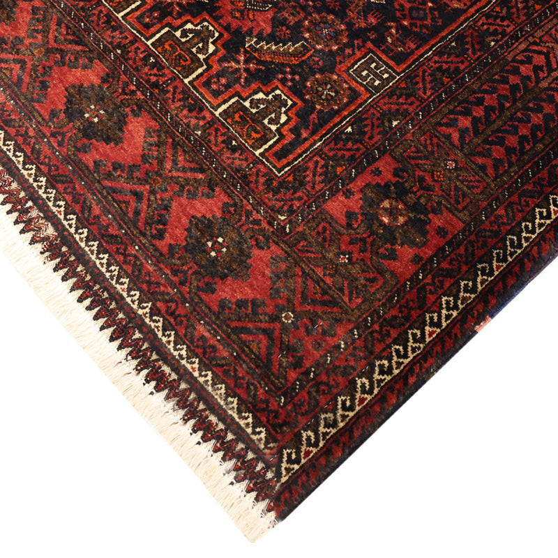 Runner Belutsch Rug - 190 x 99 cm - dark red