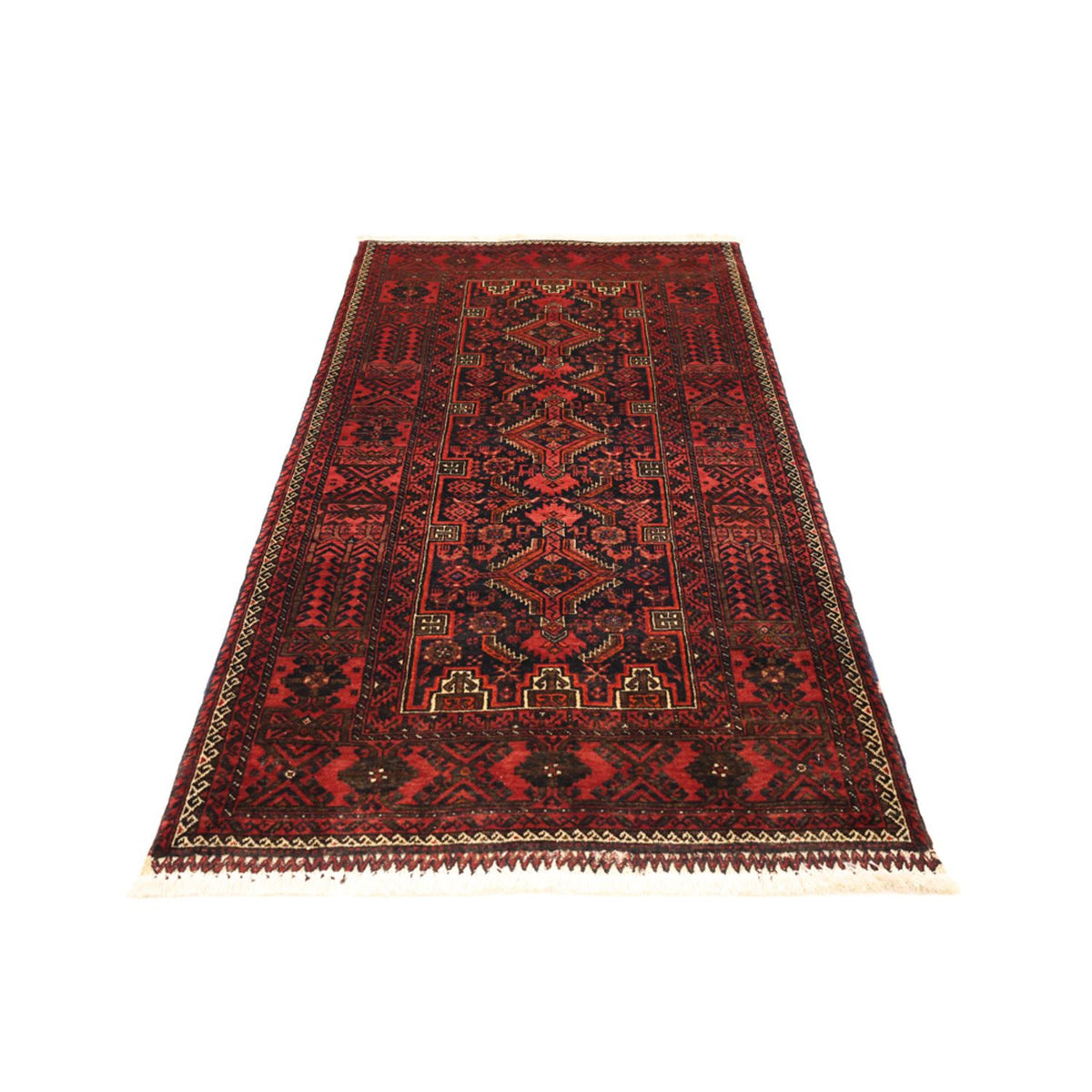 Runner Belutsch Rug - 190 x 99 cm - dark red