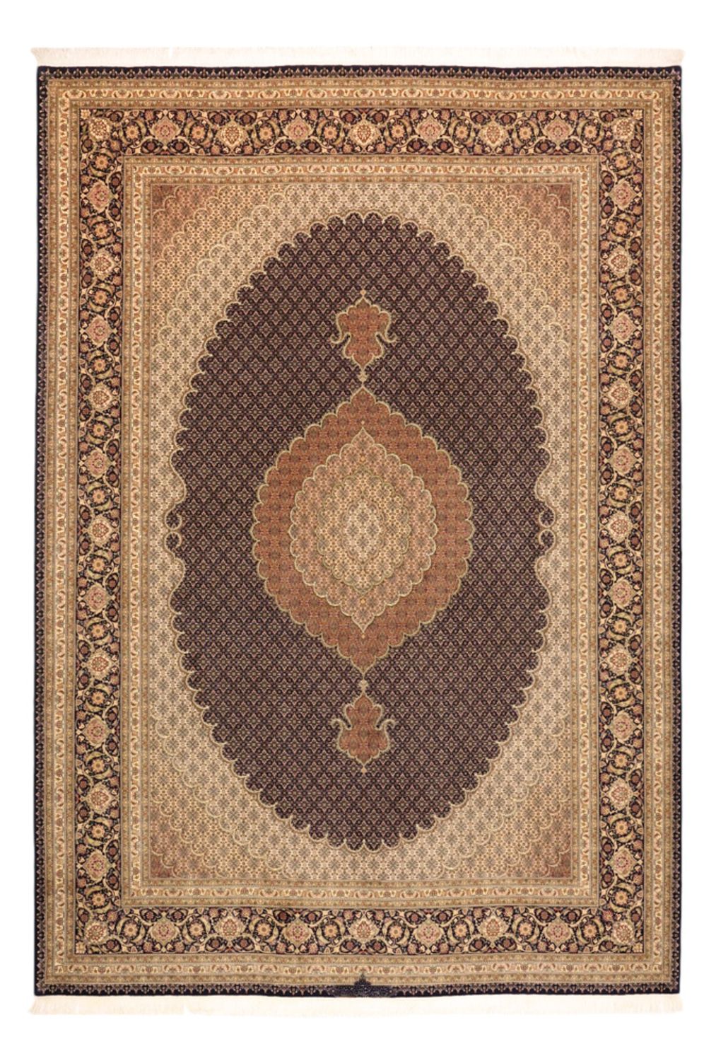 Perser Rug - Tabriz - Royal - Royal - 354 x 248 cm - dark brown