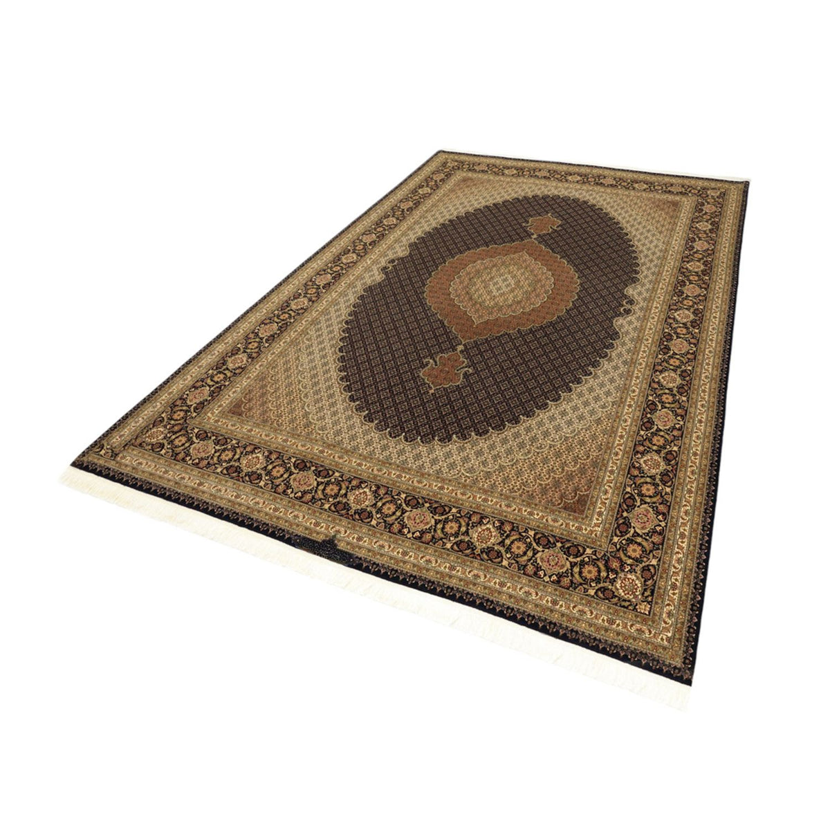 Perser Rug - Tabriz - Royal - Royal - 354 x 248 cm - dark brown